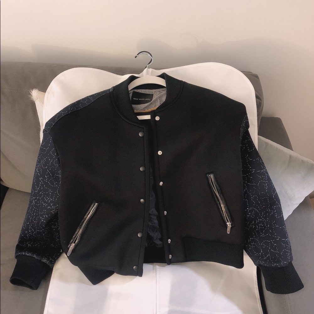 Bomber jacket black size S-M